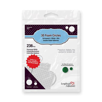 3D puder Foam Circles White Mix 01226