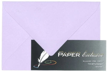 Paper Exclusive Kuvert C6 120g violet tekstureret 10stk.