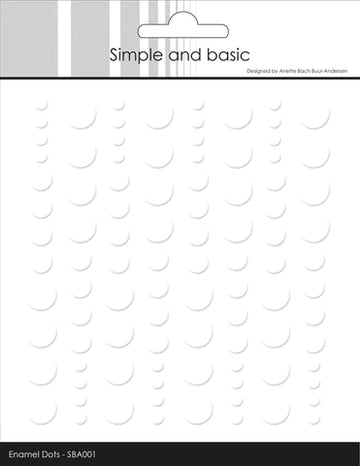 Simple and Basic - Enamel Dots - Soft White / Hvid sba001