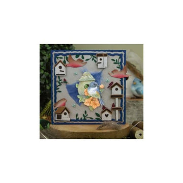 Jeanine's Art Dies "Vintage Birds - Birdhouses"