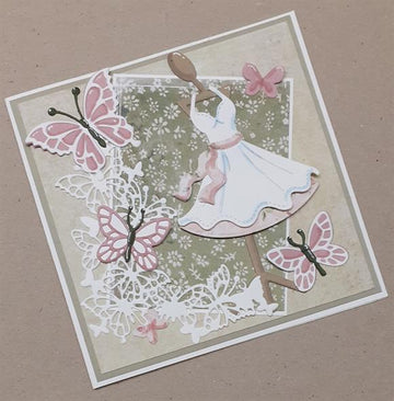 BY LENE DIES "Butterfly Corner" hjørne med sommerfugle