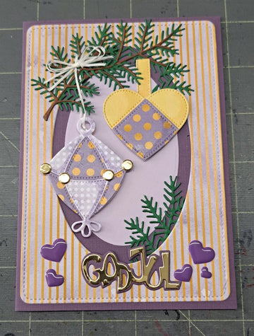 BY Lene Dies "Patchwork Decoration #1" BLD1589 Hjerte: 4,4x3,8cm