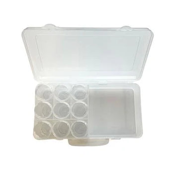 HobbyGros Storage "Plastik opbevaringsbox med 9 bøtter"