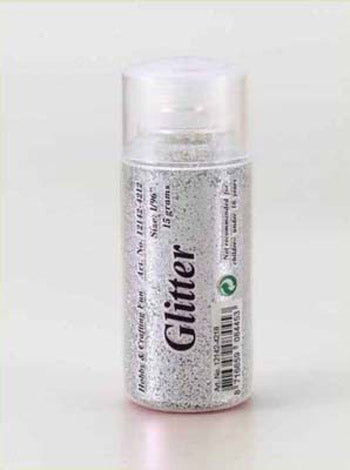 Glitter drys fint sølv 15g
