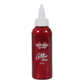 Glitterlim rød 120ml