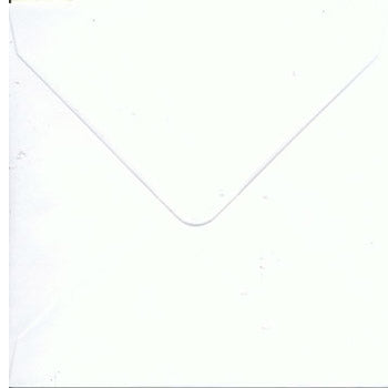 Kuvert hvid 15cm x15cm med spidslukning