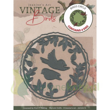 Jeanine's Art - Vintage Birds - Birds Circle -