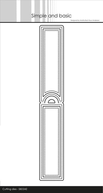 Simple and Basic die "Long narrorw tag with add-ons"