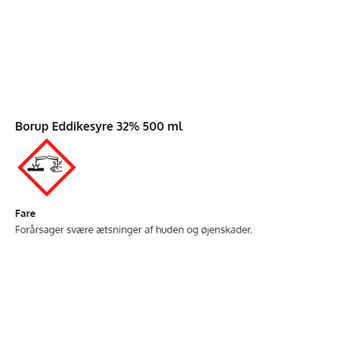 Eddikesyre 32% 500 ml