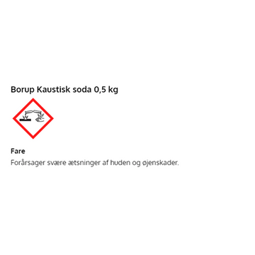 Kaustisk soda 0,5 kg