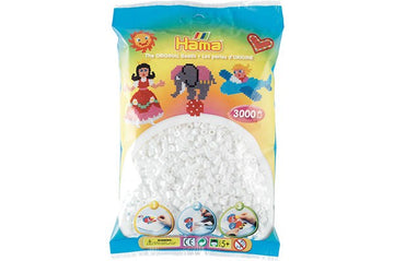 Hama perler 3000stk hvid