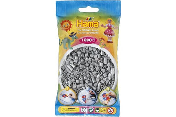 Hama perler midi 1000 stk grå