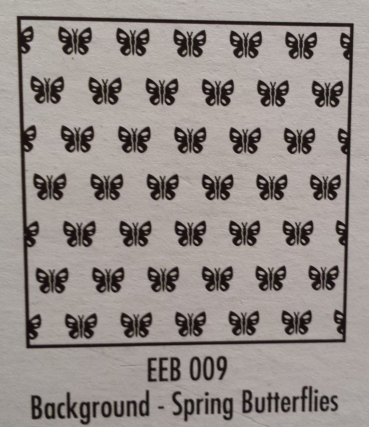Nellie Snellen Embossing Folder Background - Spring Butterflies eeb009