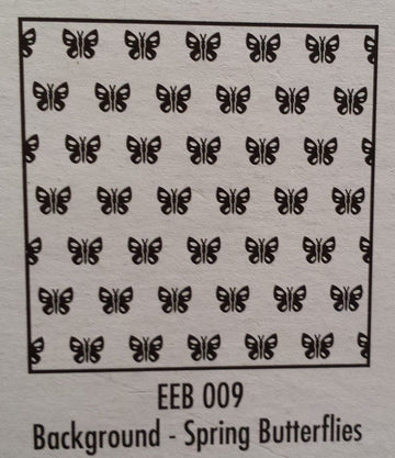 Nellie Snellen Embossing Folder Background - Spring Butterflies eeb009