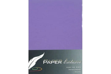 Paper Exclusive Kort A6 240g lilla tekstureret 10stk.