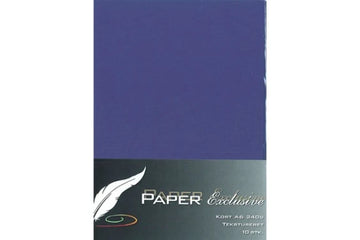 Paper Exclusive Kort A6 240g mørk lilla tekstureret 10stk.