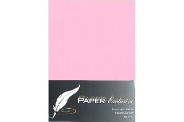 Paper Exclusive Kort A6 240g lyserød tekstureret 10stk.
