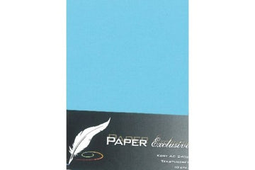 Paper Exclusive Kort A6 240g lyseblå tekstureret 10stk.