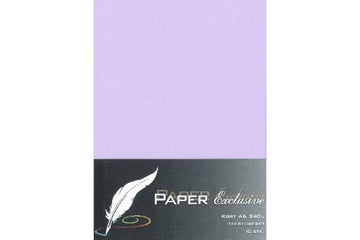 Paper Exclusive Kort A6 240g violet tekstureret 10stk.
