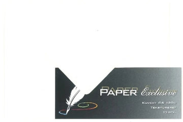 Paper Exclusive Kuvert C6 120g creme tekstureret 10stk.