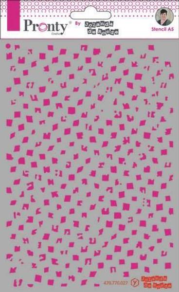 Pronty Crafts - Stencil - A5 - Pattern Grunge