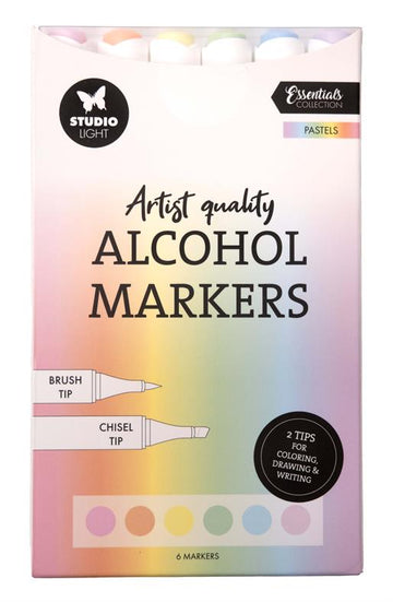 Studio Light Alcohol Markers Pastels 6pcs sl-co-mark36