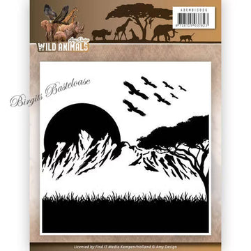 Amy Design Embossing Folder Wild Animals ADEMB10006