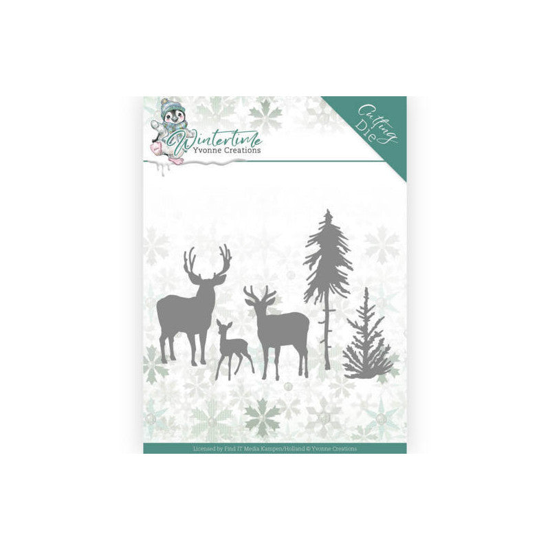 Yvonne Creations - Winter Time - Deer In The Forest - YCD10217