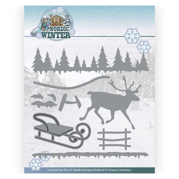 Yvonne Creations - Funky Nanna Nordic Winter - Nordic Scene - YCD10293