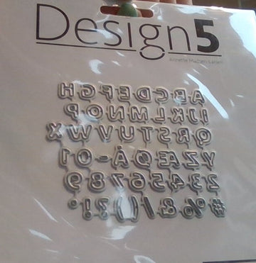 Design5 alfabet store bogstaver og tal d5d106