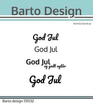 Barto Design clearstamp – 131532 – “God Jul”