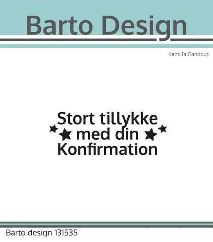 Barto Design Clearstamp "Danske tekster"