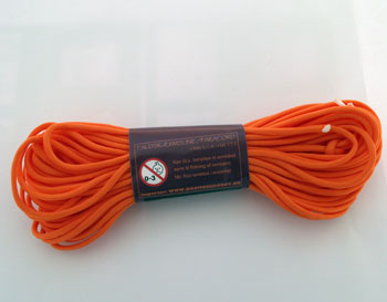 Faldskærmsline/Paracord 4mm x 16m orange