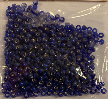 Glasperler/Rocailles 2,5mm/20g kongeblå