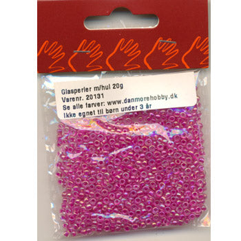 Glasperler/Rocailles 2,5mm/20g lys lilla