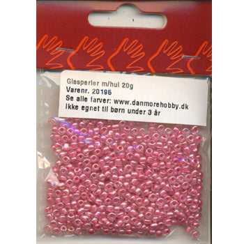 Glasperler/Rocailles 2,5mm/20g pink