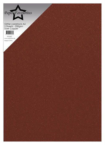 Glitter karton  Dark Copper
