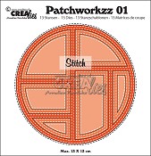 Crealies clpw01 Patchworkzz no 01