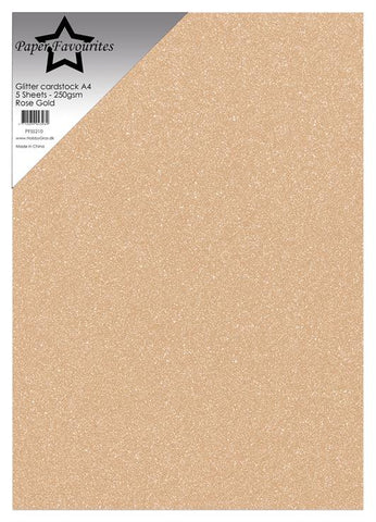 Glitter karton Rose gold