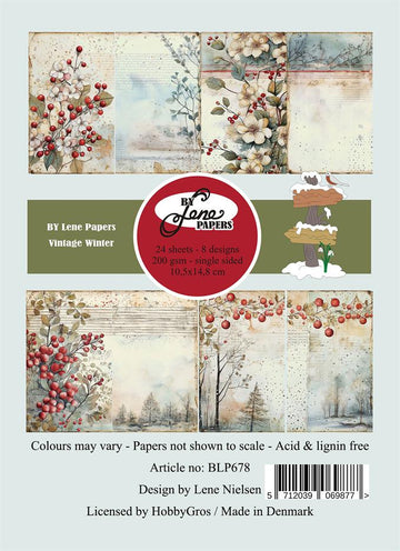BY Lene Paperpad Vintage winter