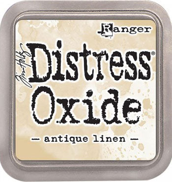 Distress Stempel pude Oxide Antique Linen