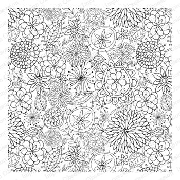 Stempel iO CC038 15x15cm blomster