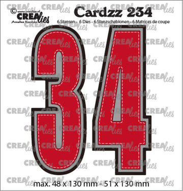 Crea lies Cardzz Dies No. 234 Numbers 3 and 4 (CLCZ234)