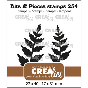 Crealies stempel bregne blade