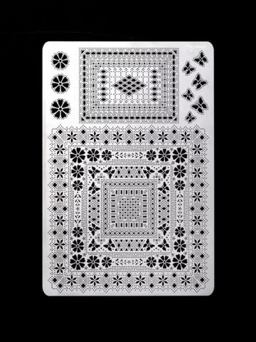 Pergamano multi grid no 25 små sommerfugle mm.