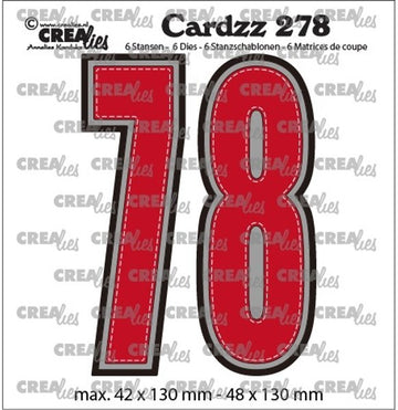 Crealies Cardz Dies Numrerne 7 & 8 CLCZ278