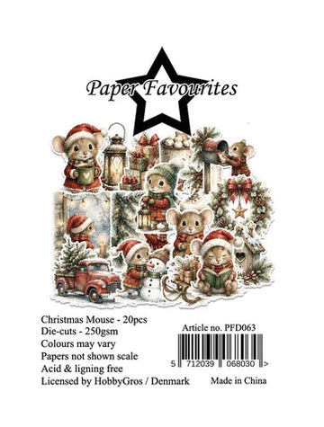 Christmas mouse  die cuts