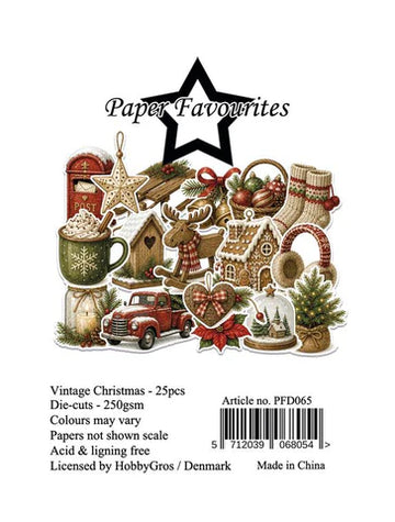 Vintage christmas die cuts