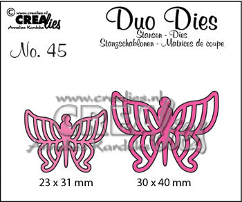 Dies Crealies Duo Dies 45 sommerfugle cldd45