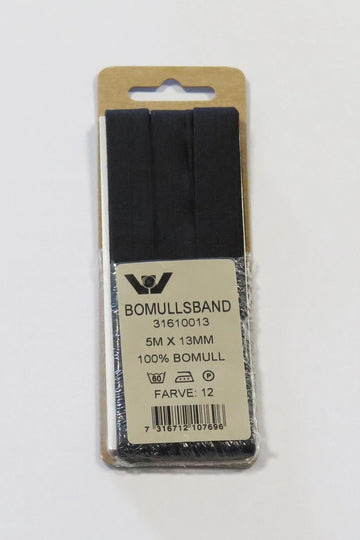 Villy jensen Bændel 13mm. 5 mtr sb sort